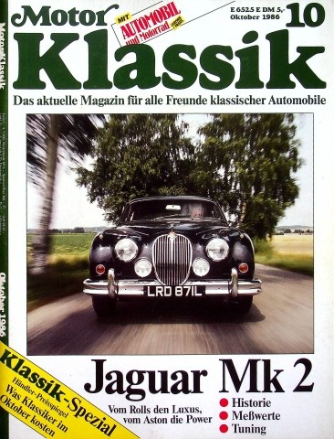 Deckblatt Motor Klassik (10/1986)
